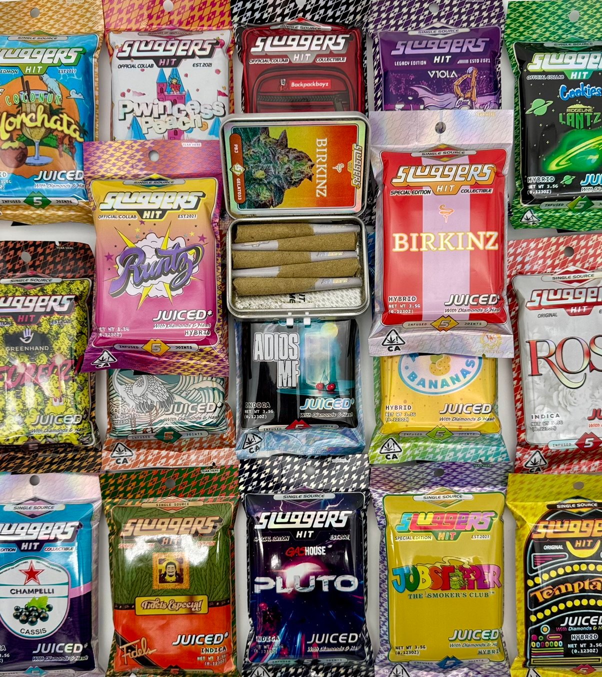 Sluggers Mini Pre-Rolls (Infused 5-Pack) 🔥