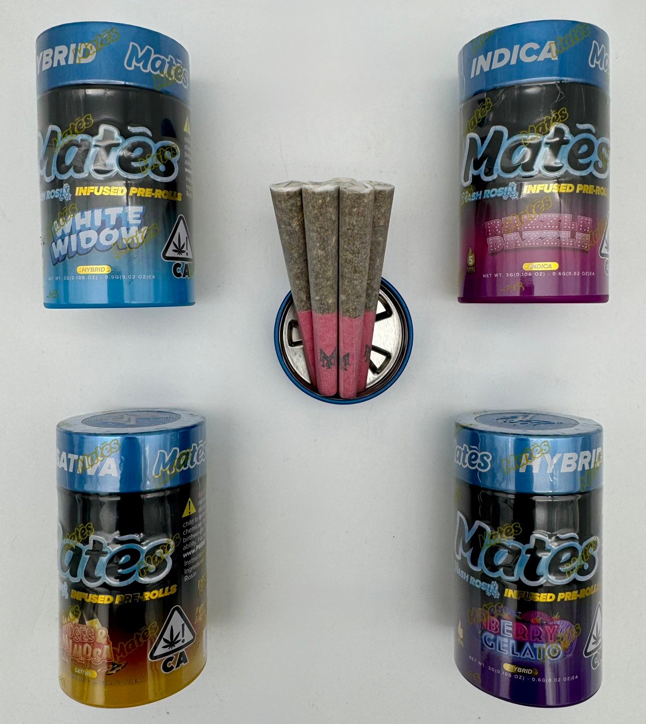 Muha Meds Mates – 5 Pack Hash Rosin Infused Pre-Rolls 🔥