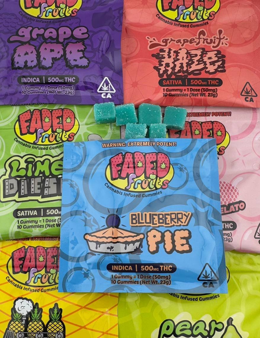 π¬ Faded Fruits β 500MG THC Infused Gummies